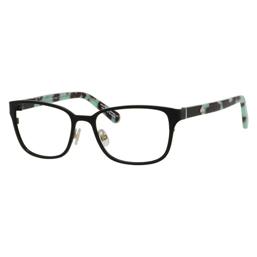 Kate Spade Black and Mint Patterned Glasses